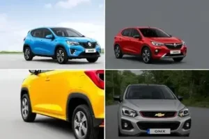 comparativo entre Renault Kwid e Chevrolet Onix